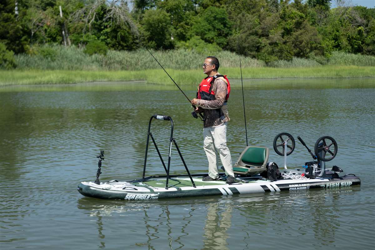 Incredibly stable fishing platform