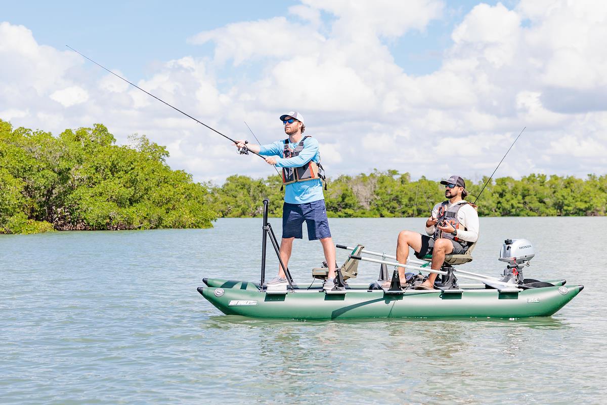 An excellent advantage stable fishing platform!