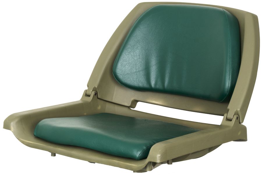 Wise Cushioned Fishing Seat with Swivel Plate - Green