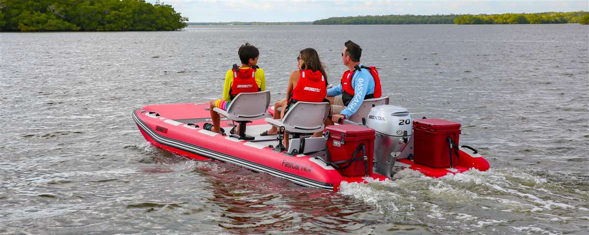 Sea Eagle FastCat14 4 person Inflatable Boat. Package Prices