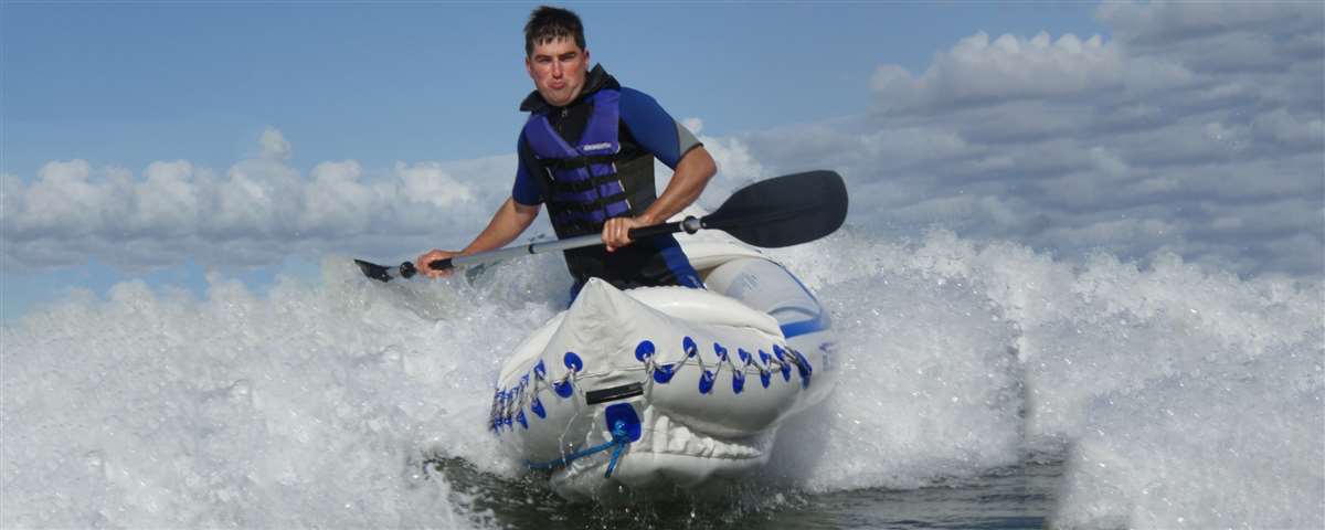 Sea Eagle 350FX Fishing Explorer Pro Solo Inflatable Kayak Package