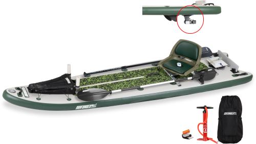 Sea Eagle 350FX Explorer Fishing-Swivel Seat Fishing Rig Package Inflatable Kayak