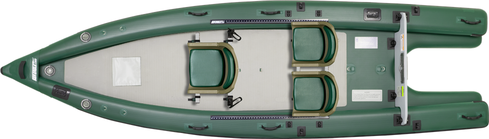 Sea Eagle FSK16' Inflatable 2 Person Swivel Seat Boat with Low Profile  Gunwales