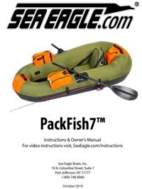 Sea Eagle PackFish7 Deluxe Inflatable Fishing Boat