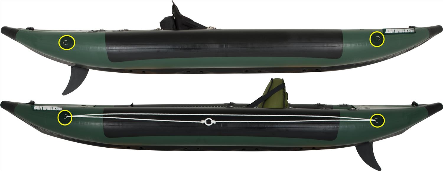 Sea Eagle 350fx 1 person Inflatable Fishing Boat. Package Prices