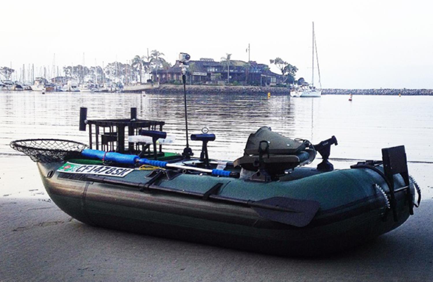 sea eagle 285fpb 1 person inflatable fishing boat. package